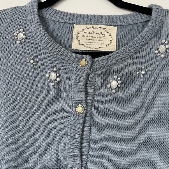 Mouth Valley Knit Button Up Cardigan - Picture 2 of 4